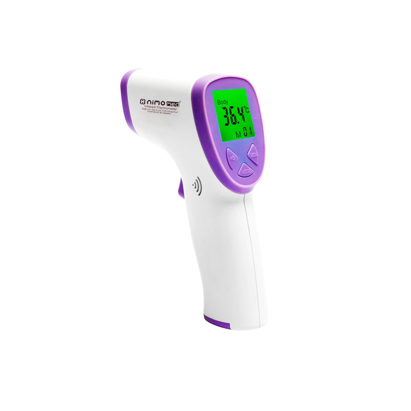 [Australia] - Thermometer Made in Turkey | for children, adults & baby milk | Precise medical device | Contactless | Infrared | Digital | LCD | Fever warning | Object & body temperature | including batteries 