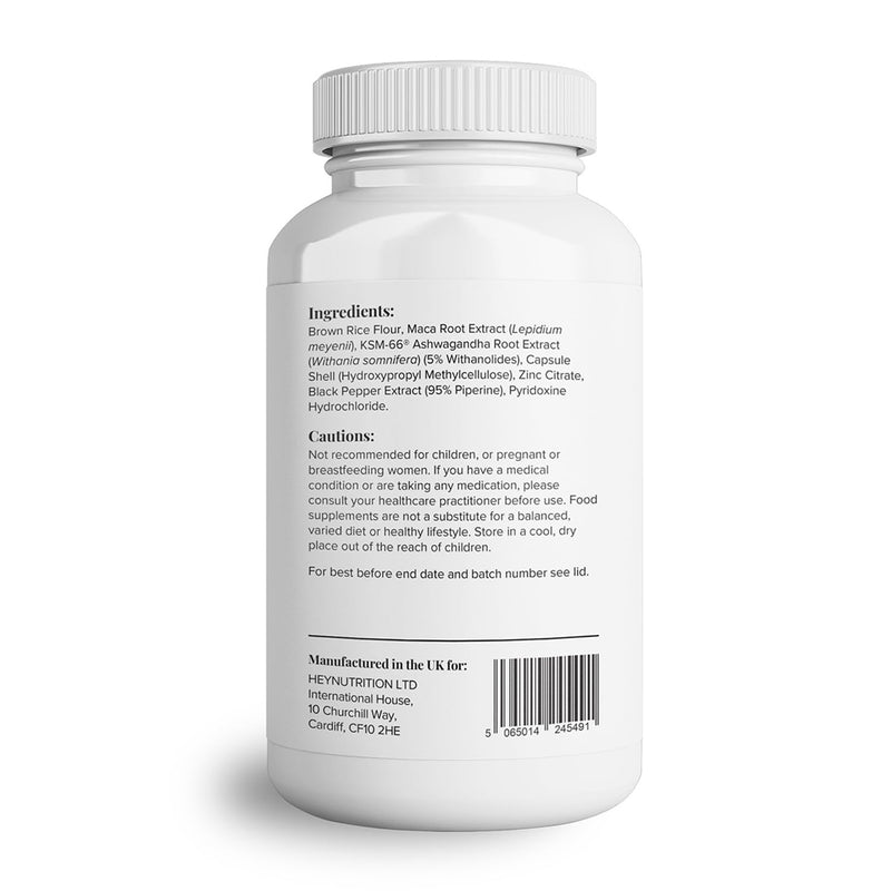 Theonia Maca Root Extract 20:1-500mg Per Serving – for Men & Women – Tri-Color Black/Red/Yellow Blend – 60 Vegan, Non-GMO Capsules