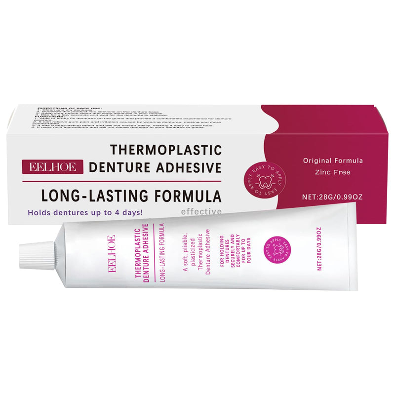 [Australia] - Denture Adhesive Gel Thermoplastic Denture Adhesive Denture Glue Denture Adhesive Adhesive Cream for Dentures Thermoplastic Denture Adhesive (Pack of 1) 