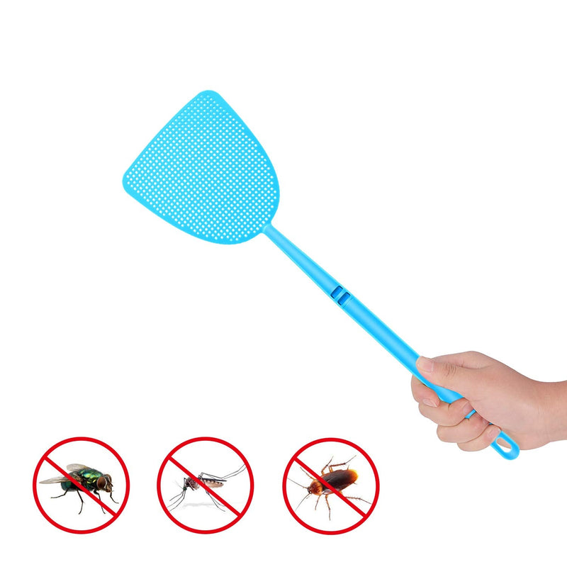 [Australia] - Boao 10 Pieces Fly Swatter, Colorful Strong Flexible Manual Fly Swat Set Plastic Durable Fly Swatter 