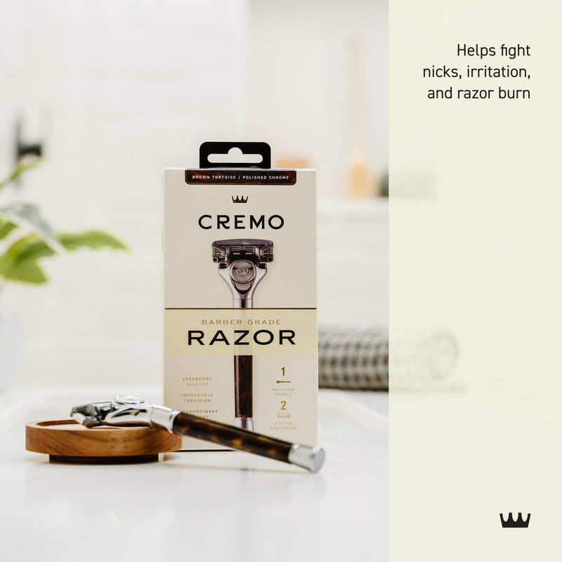 [Australia] - Cremo Astonishingly Superior Tortoise Shell (Horn) Razor Kit (Packaging May Vary) 1 Count (Pack of 1) 