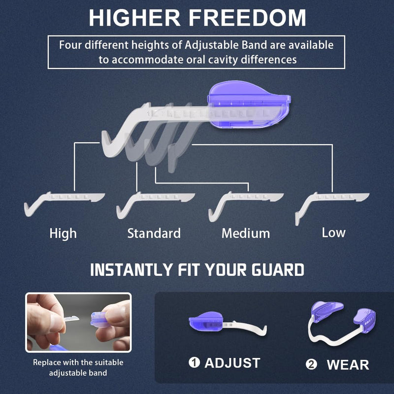 [Australia] - KOHEEL BR-PRO Adjustable Mouth Guard for Teeth Grinding and Clenching, No Boiling Night Guard, Stop Bruxism Dental Guard (2 Count) 2 Count 