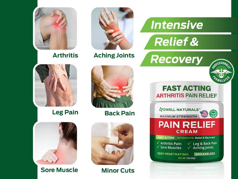 [Australia] - Arthritis Pain Relief Cream, Amish Origins Maximum Strength Deep Penetrating Relieving for Aches, Neuropathy, Joint, Muscle, Back, Knee, Feet, Hand, Ankle, Restless Legs, Shoulder 