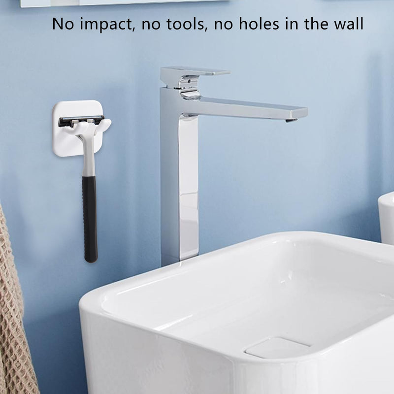 [Australia] - pcsfoe Pack of 4 razor holder shower, razor holder shower, razor holder without drilling, razor holder, razor holder shower, holder razor shower for bathroom kitchen toilet office (black) 