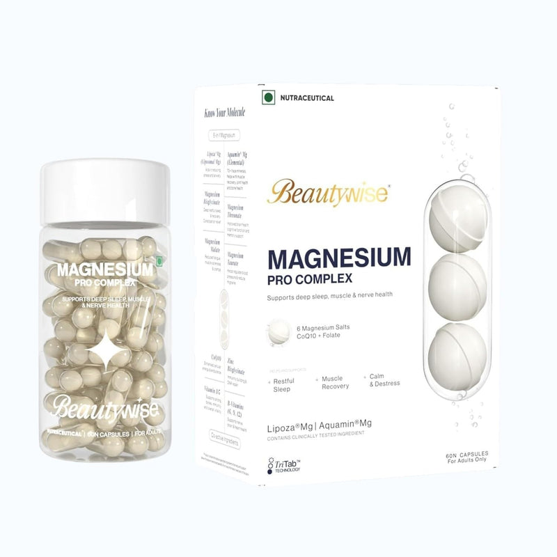 Magnesium Pro Complex 710mg 6-in-1 | High Strength, Enhanced Absorption (Aquamin & Bisglycinate) | Time Release | Sleep, Muscle, Nerve & Energy Support (30 Count (Pack of 1)) 30 count (Pack of 1)