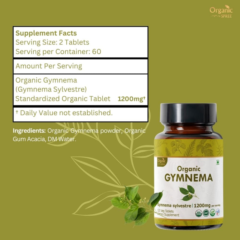 [Australia] - Gymnema 120 Tablets ‚Äì USDA Organic Gymnema Sylvestre Supplement 1 