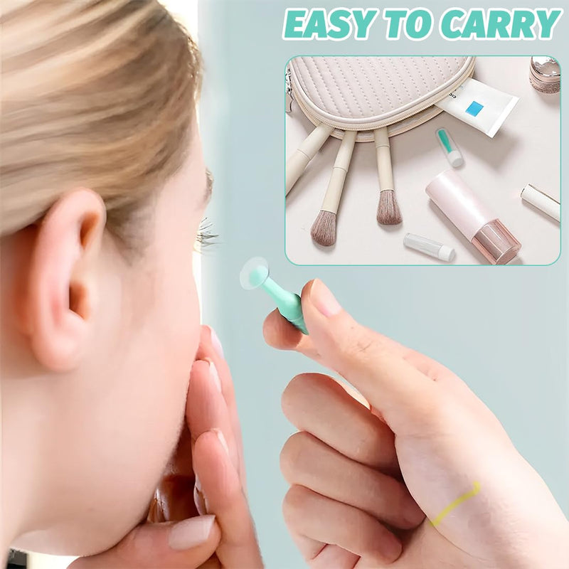 [Australia] - AFCJLTO Pack of 6 Silicone Lens Suckers for Hard & Soft Contact Lens Removal - Easy to Use with Contact Lens Removal Tool - Green, Yellow, White 