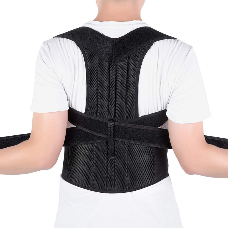 Shoulder and Back Support, Posture Corrector for Men and Women, Adjustable Back Brace Back Support with Back Shoulder Lumbar Waist Support Belt, Prevent Slouching, Relieve Back Pain (X-Large)