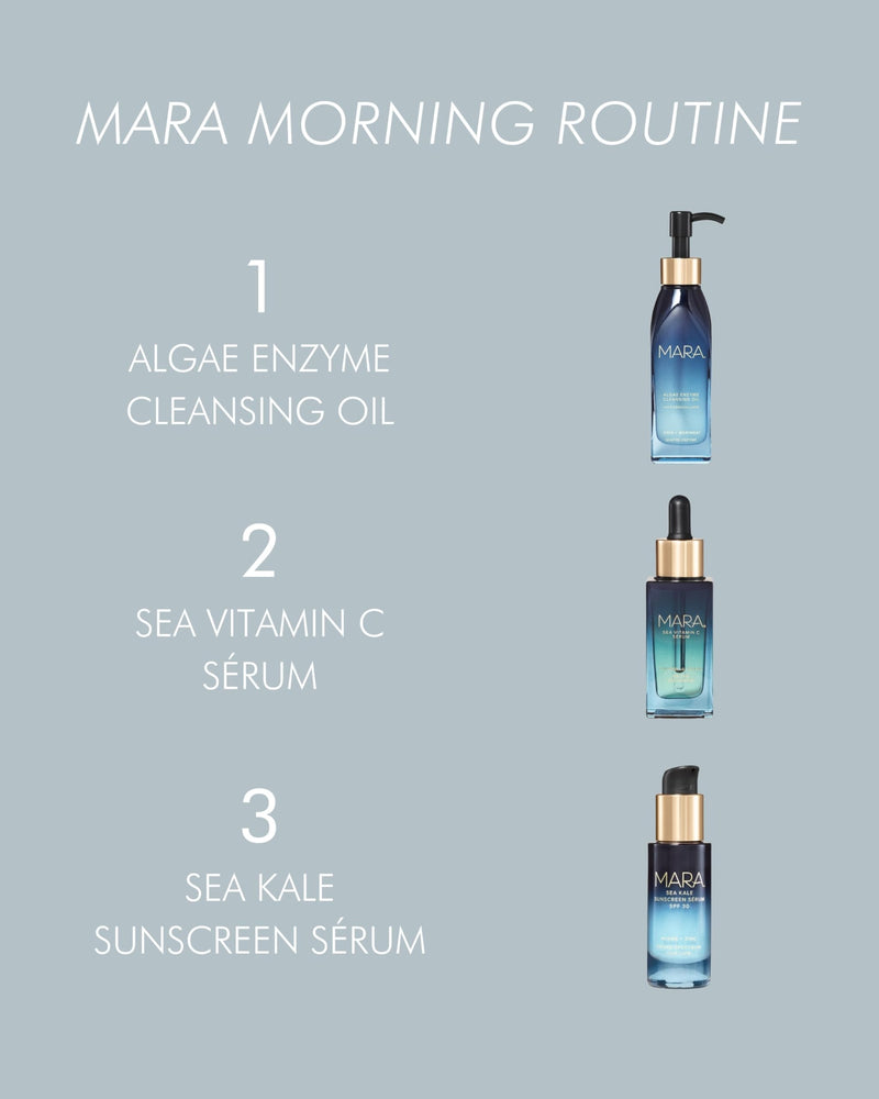MARA Sea Vitamin C Serum - 15% Vitamin C (0.5 oz / 15 ml) | 15% THD Ascorbate Serum with Algae, Chlorella & Reishi – Hydrating Antioxidant Serum to Firm, Smooth & Reduce Redness 0.5 Fl Oz (Pack of 1)