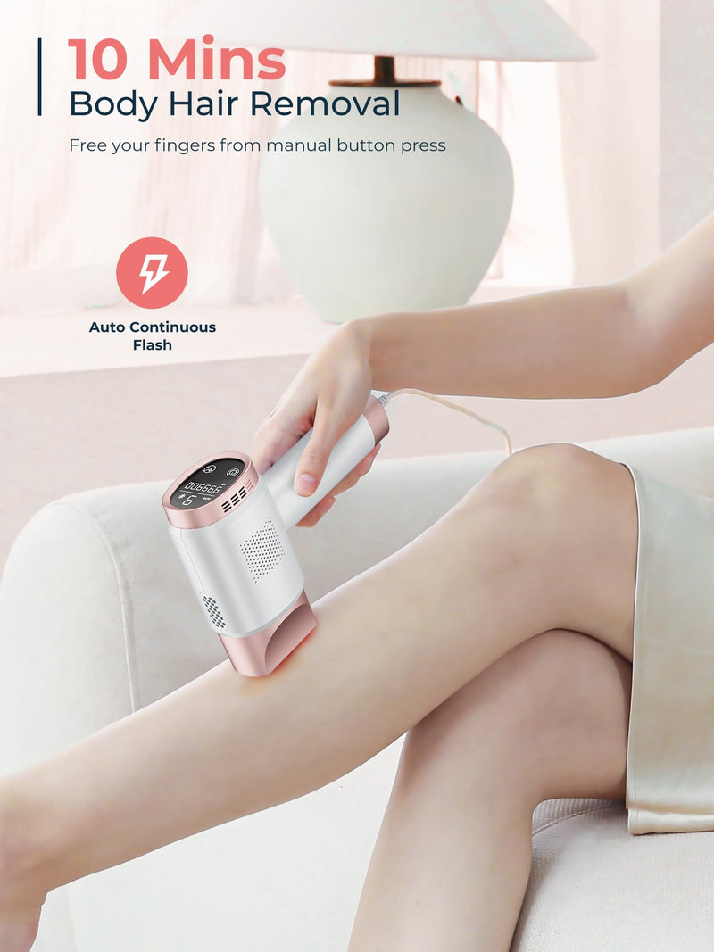 [Australia] - 21J Ice Cooling IPL Device Hair Removal, Laser Hair Removal with 3 Functions HR/SC/RA, 9 Energy Levels, IPL Laser Hair Remover for Women Men, Face Bikini Arm Leg 