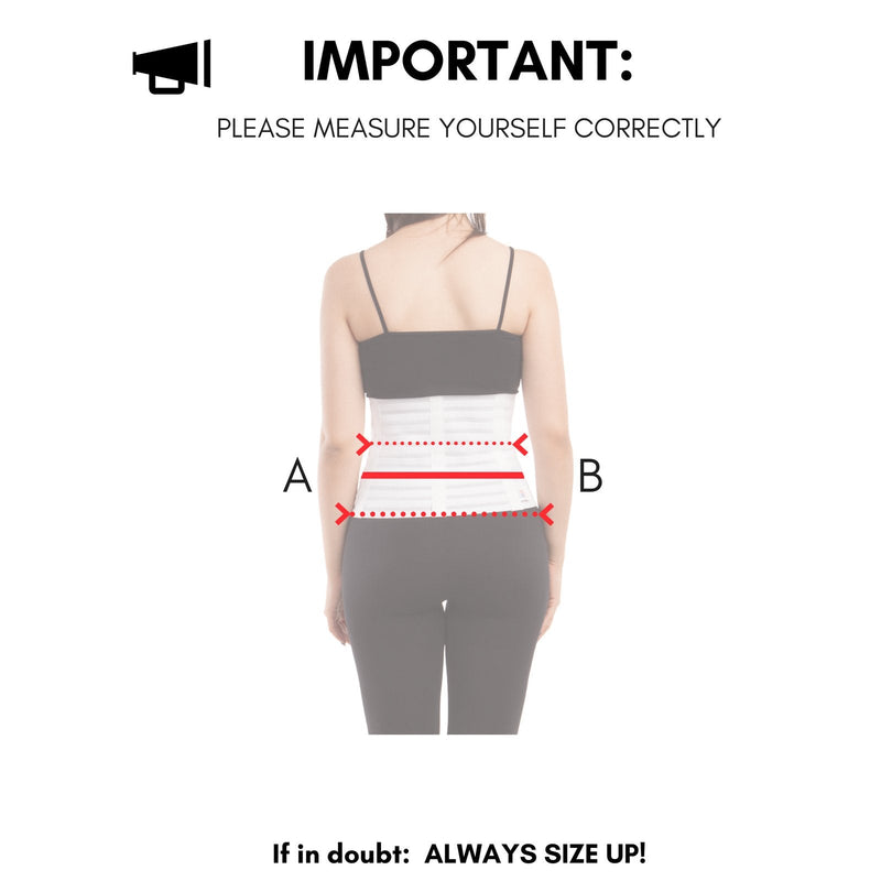 GABRIALLA 9'' Abdominal Binder for Women: Ideal Postpartum Belly Band and C Section Recovery Must Haves, Suitable for Post-Surgery Patients, Postpartum, and C Section Belly Band, Made in USA (Medium) Medium White