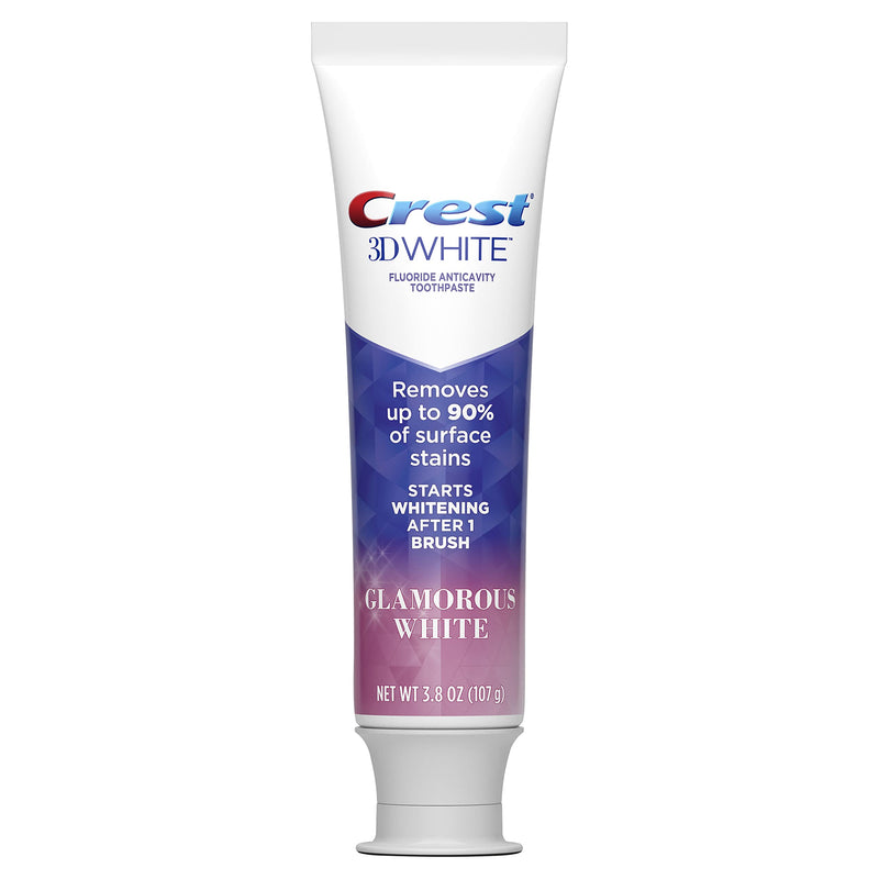 [Australia] - Crest Toothpaste 3D Glamorous White, Mint, (Packaging May Vary) 3.8 Oz, Pack of 4 
