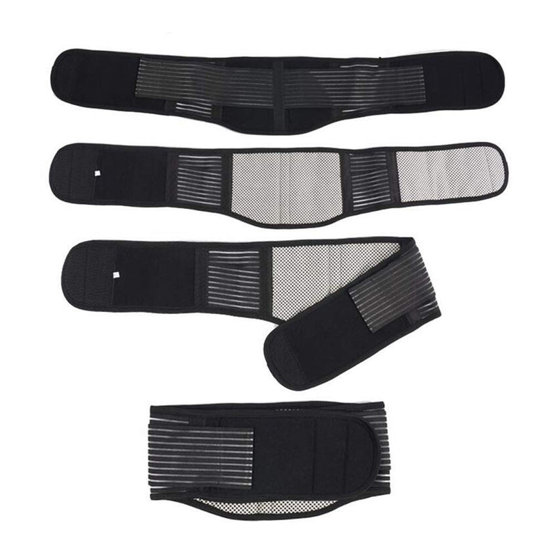 HWZ Waist Support Waist Protection Thin Breathable Mesh Lumbar Support Steel Plate Protection Belt for Sports Safety black Large
