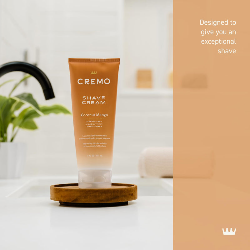 [Australia] - Cremo Cremo Coconut Mango Moisturizing Shave Cream, Astonishingly Superior Ultra-Slick Shaving Cream for Women Fights Nicks, Cuts and Razor Burn, 6 Fl Oz 