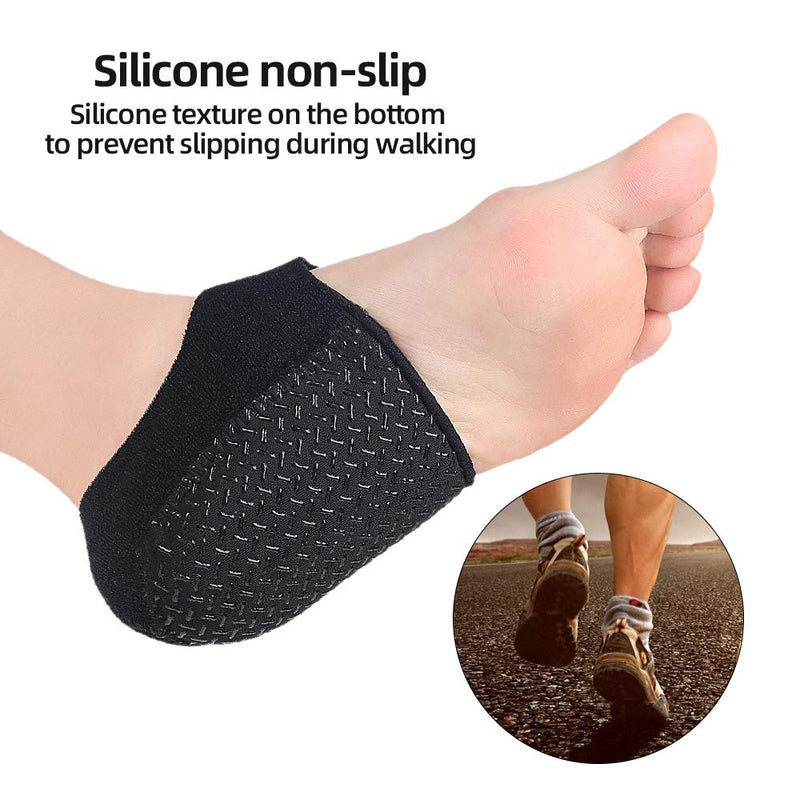 [Australia] - Heel Cups, Anti-Slip Gel Heel Pads, Adjustable Heel Protectors Cushion for Heel Pain Relief for Men & Women (Small) Small 