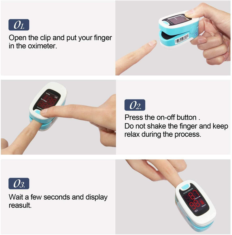 [Australia] - CONTEC LED CMS50M Pulse Oximeter,SpO2 and PR Value Waveform Blood Oxygen, Neck/Wrist Cord 
