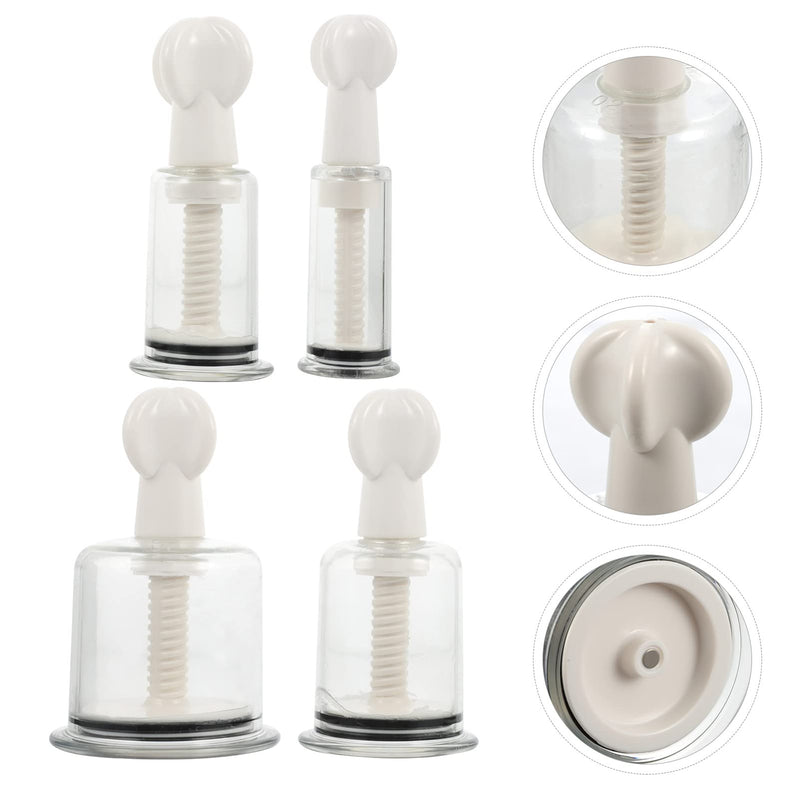 [Australia] - 8Pcs Cupping Device Pump Cupping Cups Chinese Massage Cups Vacuum Body Cupping Vacuum Cup Full Body Suit pro Tools Vacuum Cupping Cups Myofascial to Rotate Hand Twist 11X6.7cm Transparent 