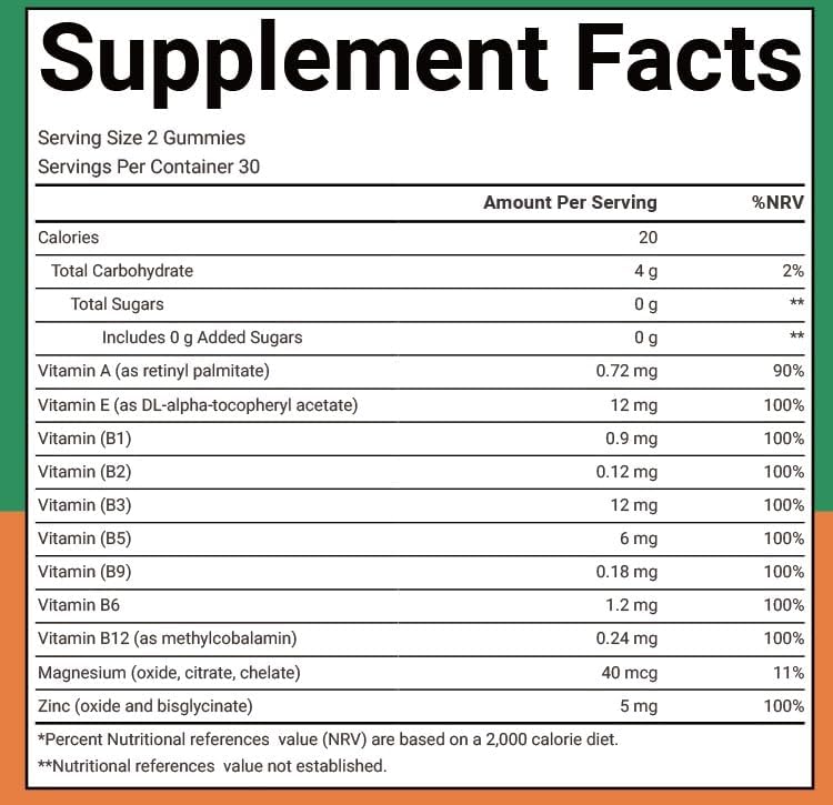 Multivitamin Gummies for Adults | 12 Essential Vitamins & Minerals with B-Complex, Zinc & Magnesium | Gluten & Sugar Free | Daily Supplement | Strawberry Flavour | 60 Gummies Gaelwell®