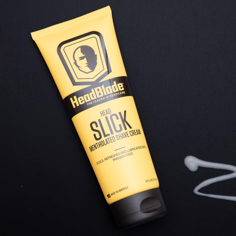 [Australia] - HeadBlade HeadSlick Shave Cream 8 oz for Smooth Headshaving for Bald Men, Helps with Irritation, Redness, & Razor Burn 8 Fl Oz (Pack of 1) 