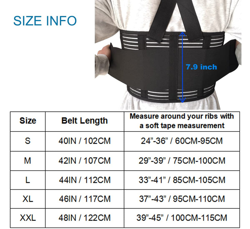 [Australia] - Rib and Chest Support Brace, Broken Rib Brace, Breathable Rib Belt for Sore or Bruised Ribs Support, Sternum Injuries, Dislocated Ribs Protection, Pulled Muscle Pain(XL) XL 