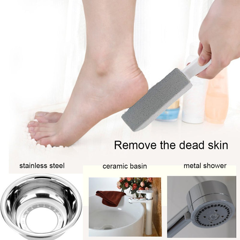 [Australia] - Pumice Stone for Cleaning Toilet Bowl with Handle, Pumice Stick Pumice Scouring Pad for Cleaning, 4 Pack 