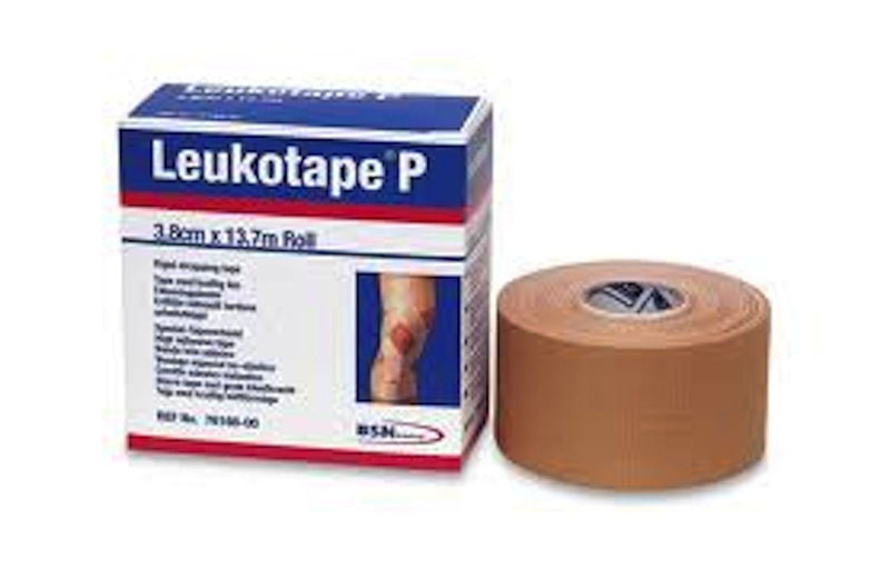 BSN Leukotape P Sports Tape 1.5'' x 15 Yard Roll #76168 Each Use with Cover-Roll