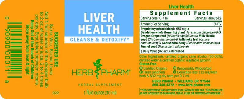 [Australia] - Herb Pharm Liver Health Herbal Formula for Liver and Gallbladder Support - 1 Ounce 1 Fl Oz (Pack of 1) 