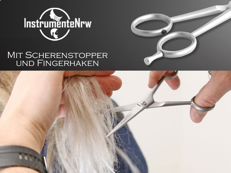 [Australia] - Hair scissors from Solingen Hairdressing scissors with a sharp cut and one-sided micro-serration Made in Germany Hair cutting scissors made of stainless steel for a perfect haircut (15.24 cm) 15.24 cm 