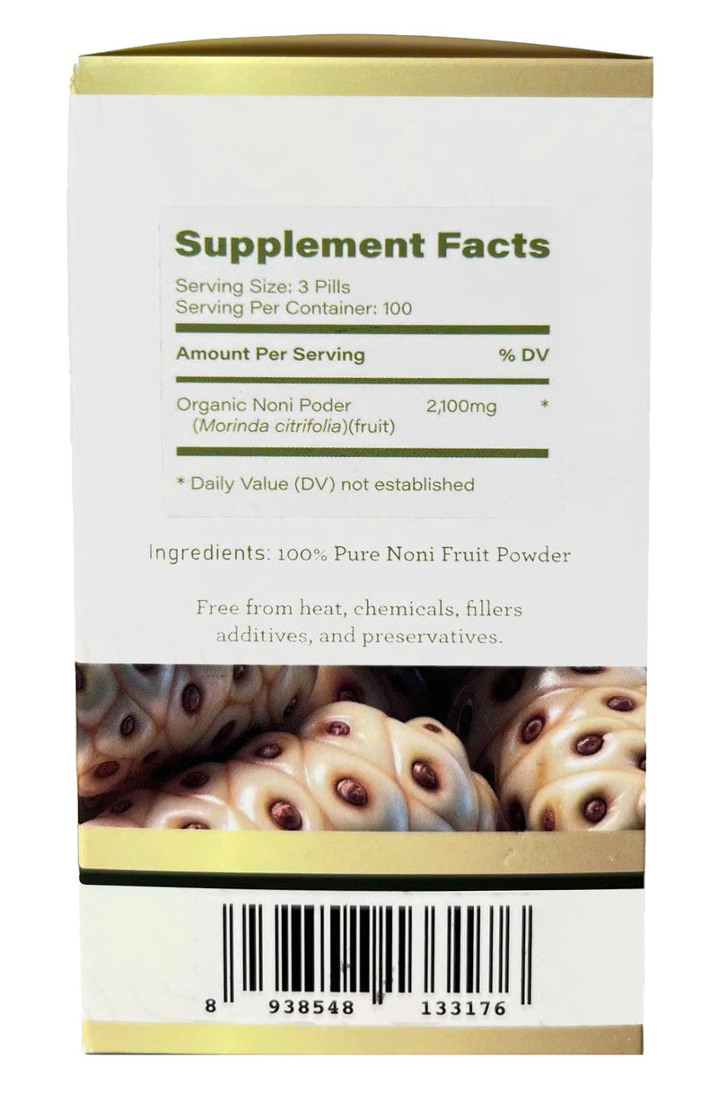 [Australia] - CHAVI Noni Pills | 700mg | 300 Spherical Pills | Morinda citrifolia Pills | Natural Antioxidant Supplement to Support Well-Being, Energy, and Vitality 