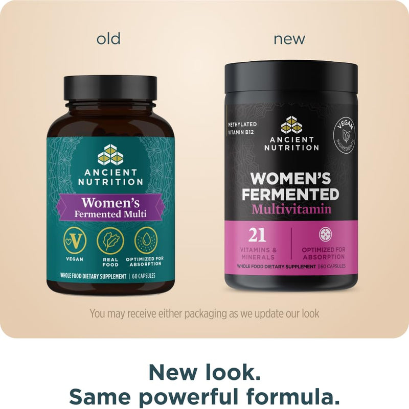 Ancient Nutrition Women's Fermented Methylated Multivitamin Women's Fermented Multi (60 count) 60 Count