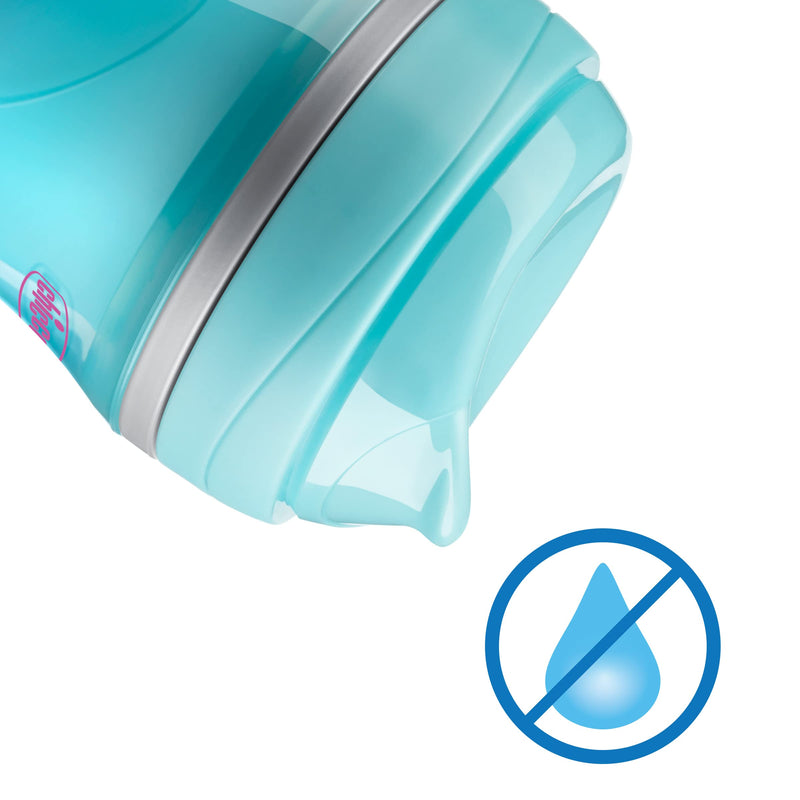[Australia] - Chicco Double-Wall Insulated Sippy Cup with Bite-Proof Rim Spout and Spill-Free Lid 9oz.| Top-Rack Dishwasher Safe | Easy to Hold Ergonomic Indents | Pink/Teal/Purple Ombre, 2pk| 12+ months 9 Ounce 