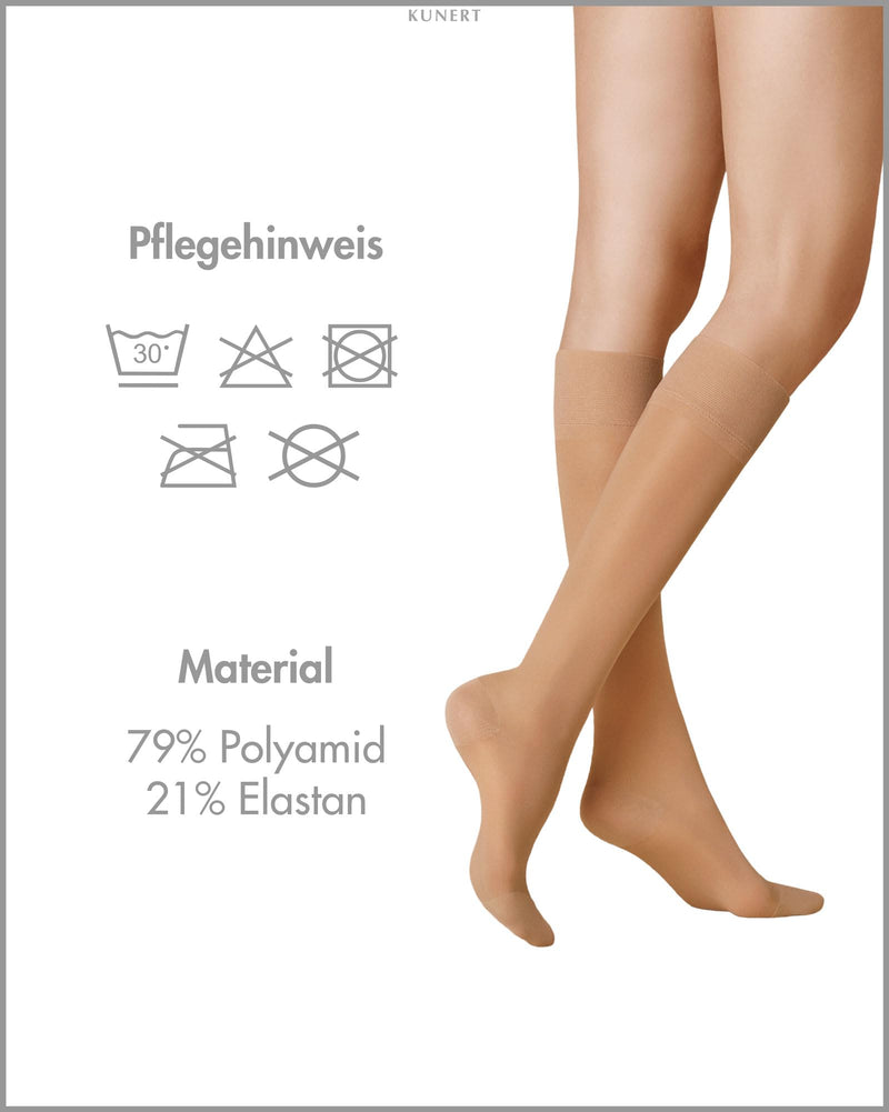 [Australia] - KUNERT women's knee socks Fly&Care® 40 effective support class III 40 DEN tan 1003 39-42 