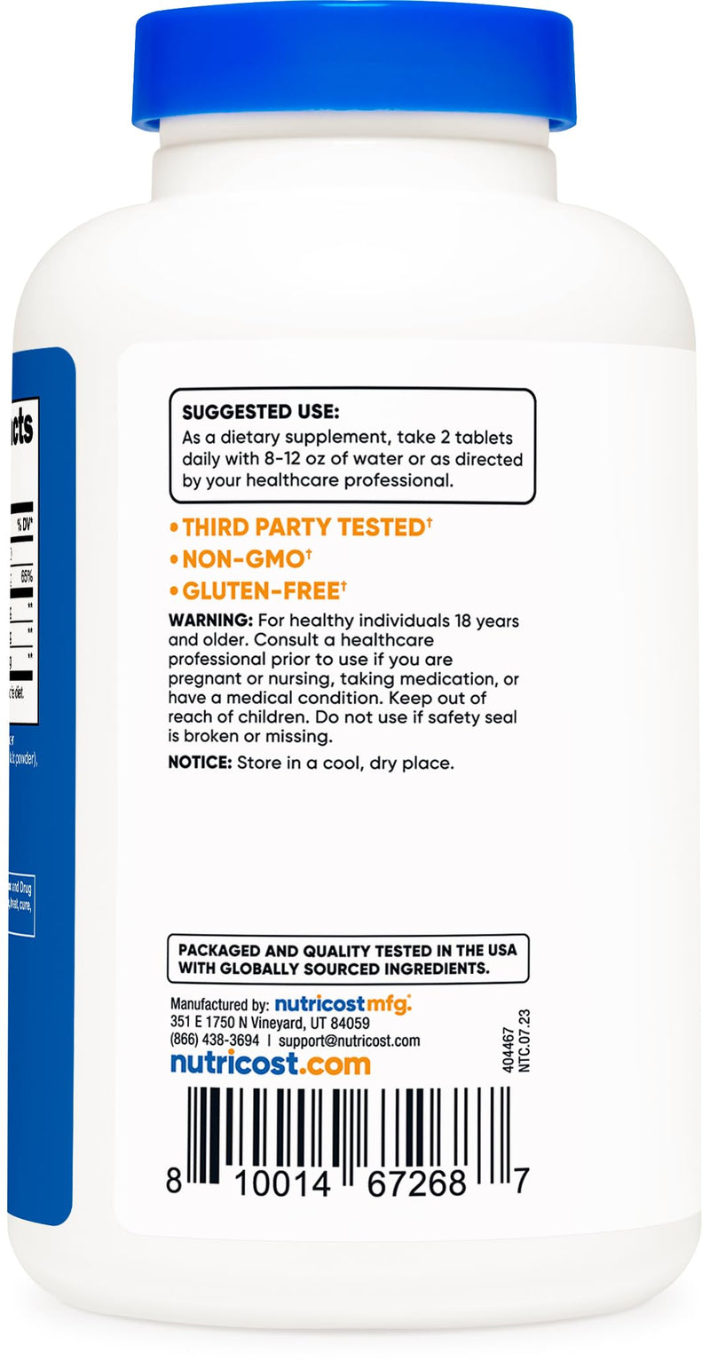 Nutricost Glucosamine 1800mg with Chondroitin & MSM, 240 Tablets, 120 Servings - Joint Support Formula - Non-GMO, Gluten Free