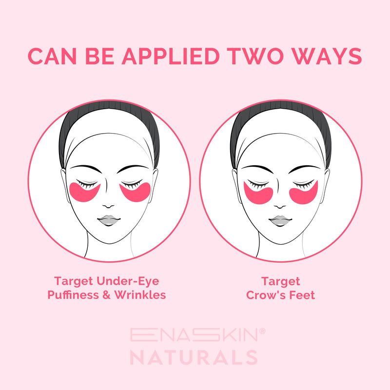 Under Eye Patches Kit: 120 Pcs Rosy Caffeine & 24K Gold Gel Eye Mask for Dark Circles, Puffiness and Wrinkles - Anti-Aging Pads with Niacinamide, Collagen, Hyaluronic Acid & Vitamin C (2 Pack) Pink & Golden