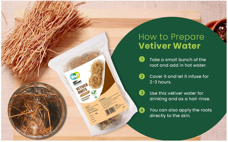 [Australia] - Vetiver Root/Dried Khus-Khus/Vetiveria Zizanioides (50 grams), Young Roots Not Aged Matured Roots, Natural Herbal Coolant - Way4Organic (3 Pack) 5.29 Ounce (Pack of 1) 