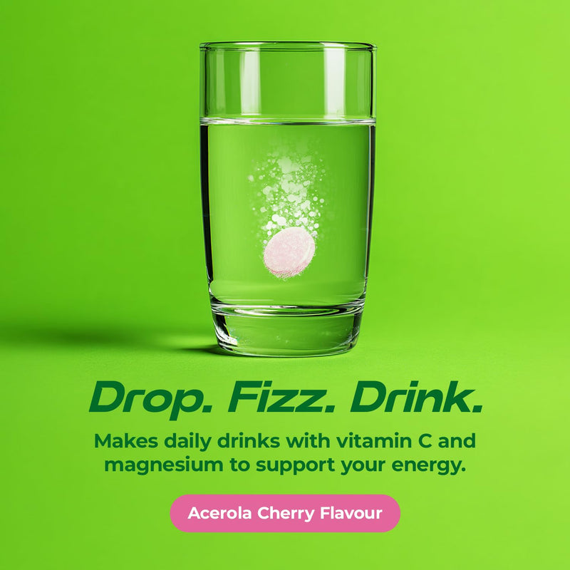 Berocca Boost Effervescent Tablets with Guarana, Caffeine and Vitamin B12, Also Contains Vitamin C and Magnesium, 1 Pack of 20-3 Weeks Supply