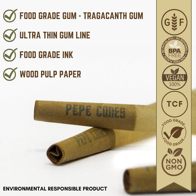 [Australia] - Natural Pre Rolled Cones - 1-1/4 Size Pre Roll Cones for Slow, Even Burn - Easy-to-use, Ultra Convenient Pre Roll Cones with Tips & Food Grade Paper Packing Tubes Included (1 1/4, 50) 1 1/4 50.0 