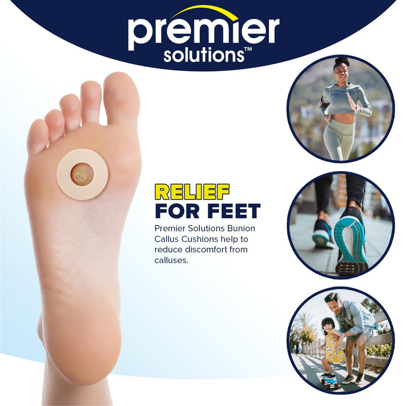 [Australia] - Callus Cushions for Foot and Toe Protection, Self-Stick Adhesive Foot Care Cushions, 36 Count (6 Packs of 6) 