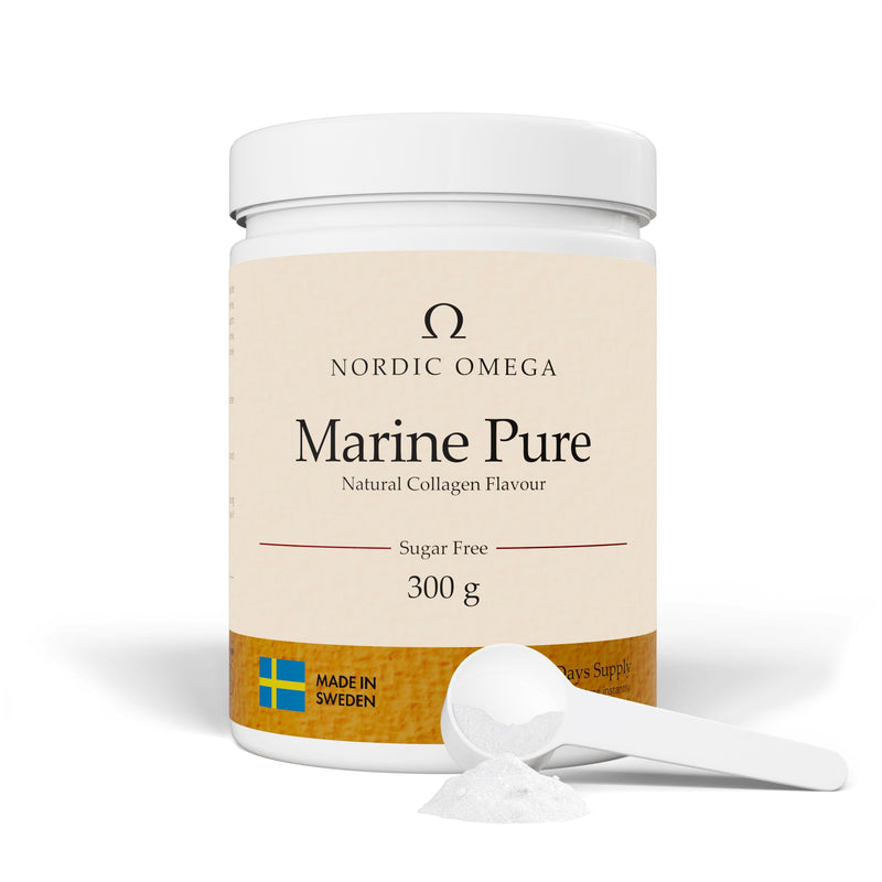 Marine Collagen Powder, Marine Pure, Natural Collagen Flavour, Sugar Free, 300g (1) 1