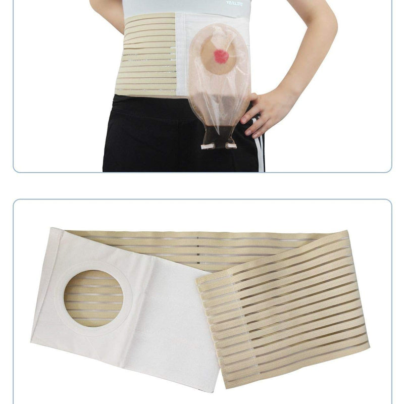[Australia] - Ostomy Belt Colostomy Belt (Hole 3.14") Medical Stoma Support Ostomy Hernia Belt Ostomy Hernia Belt Stomach Truss Binder with Compression Support (XL: 45.28''-49.21'') X-Large (Pack of 1) 