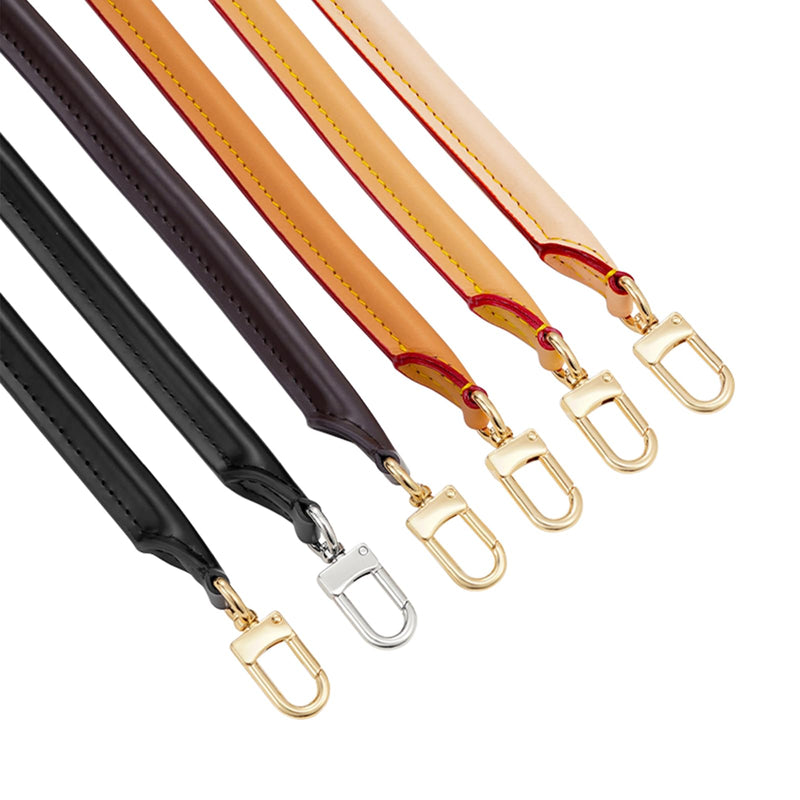 Jiesinlov 27.5inches Vachetta Leather Shoulder Rolled Strap Replacement,Short Bags Strap for Soft Lucky Speedy 25 30 Handbags(Apricot) Apricot