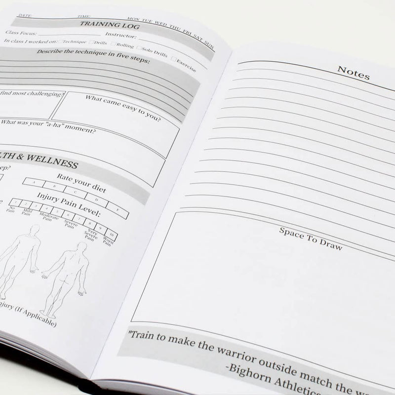 Bighorn Athletics Jiu Jitsu Training Bundle: Essential BJJ Finger Tape and Training Journal Included