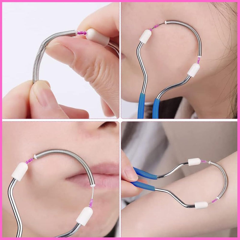 [Australia] - 2 pieces facial epilator, facial epilator manual, feather facial epilator, feather eyebrow, facial epilator, feather hair blow face, feather facial epilator 