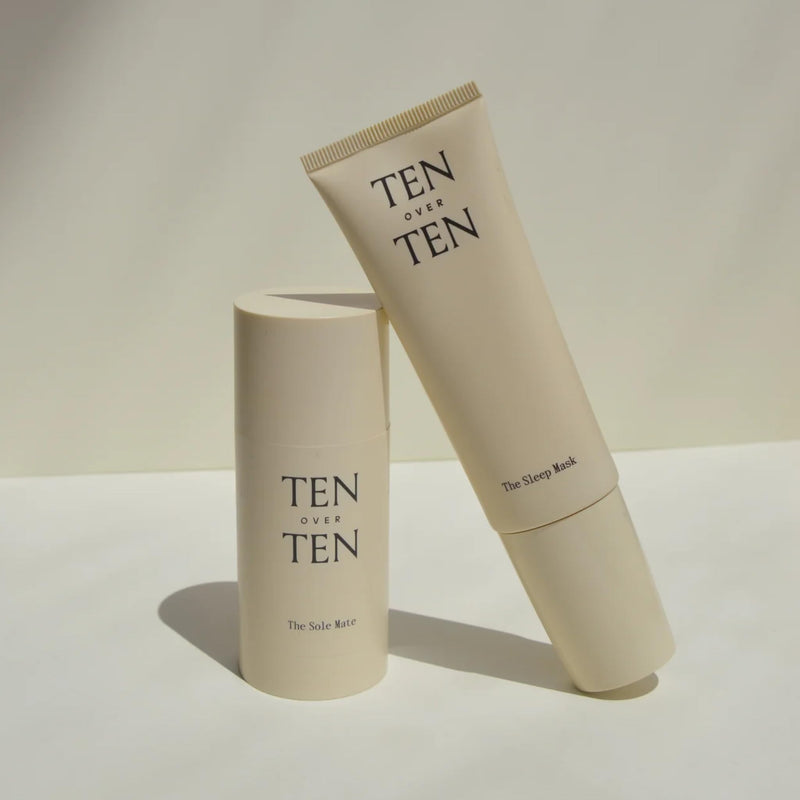 [Australia] - tenoverten - The Overnight Gift Set | The Sleep Mask (1.7 fl oz | 50 ml) and The Sole Mate (1.7 oz | 50 ml) | Moisturizing, Hydrating | Clean, Non-Toxic Hand and Foot Care 