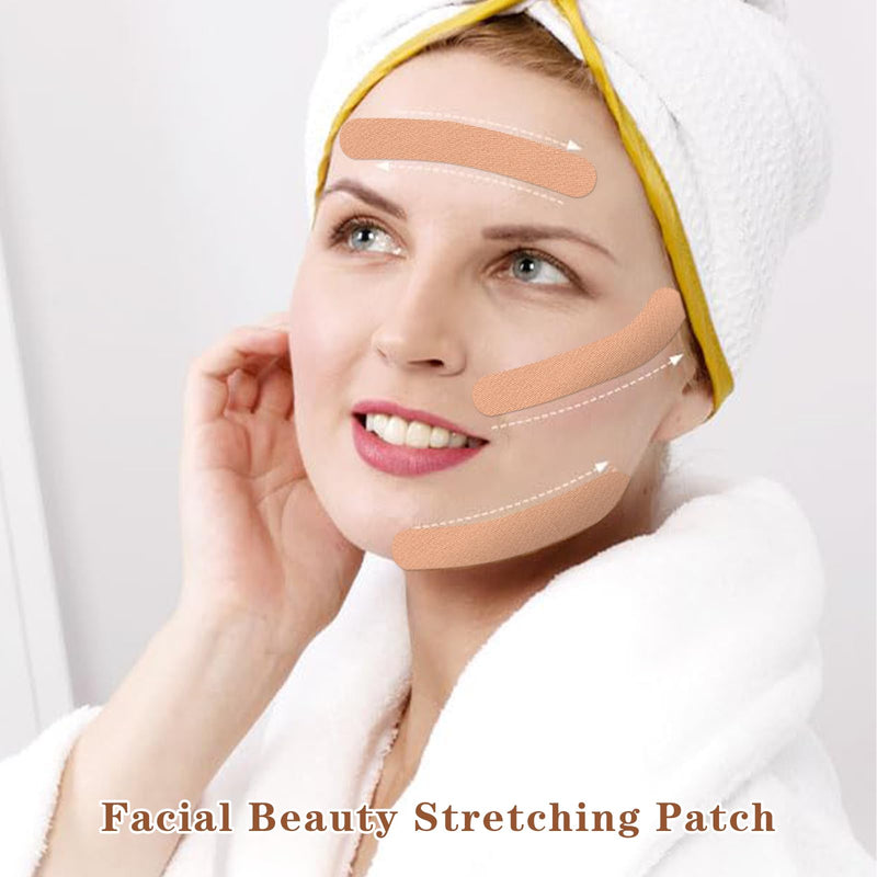 [Australia] - "Face Lifting Tape Pack of 2 Rolls Kinesio Tapes Myofascial Face Lifting Tape Face Tape Against Wrinkles Patch for Muscle Tightening Tapes and Tightening Facial Skin for Women" 