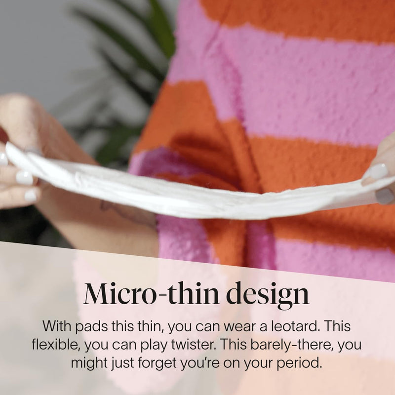 [Australia] - Cora Organic Pads | Ultra Thin Period Pads with Wings | Super Absorbency | Ultra-Absorbent Sanitary Pads for Women | 100% Organic Cotton Topsheet (36 Count) 36 Count 