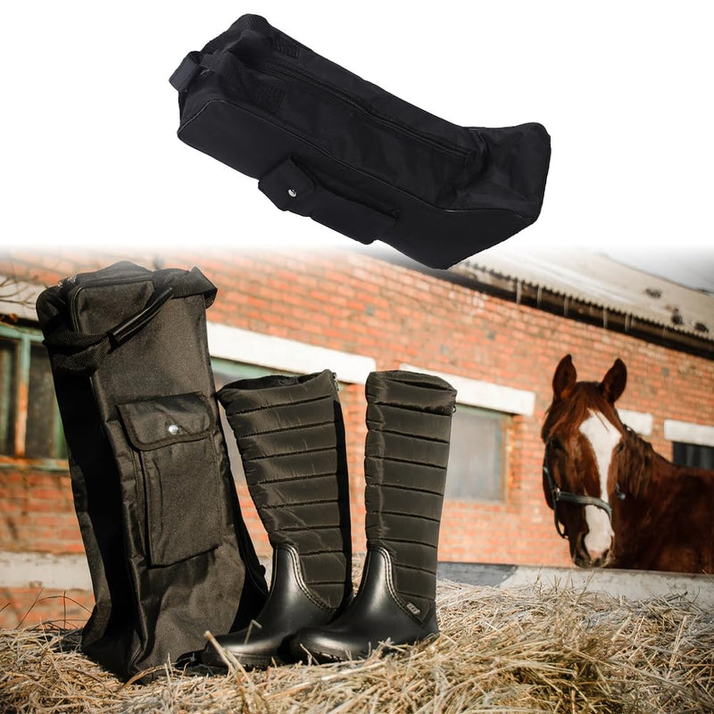 Cowboy Boot Bag for Travel - Holds Up to 8 Pairs Fits Boots Up to 13" Tall | Oxford Cloth, Waterproof, Zipper | Boot Bag for Equestrian, Western, Riding Boots | Men & Women for Travel & Storage