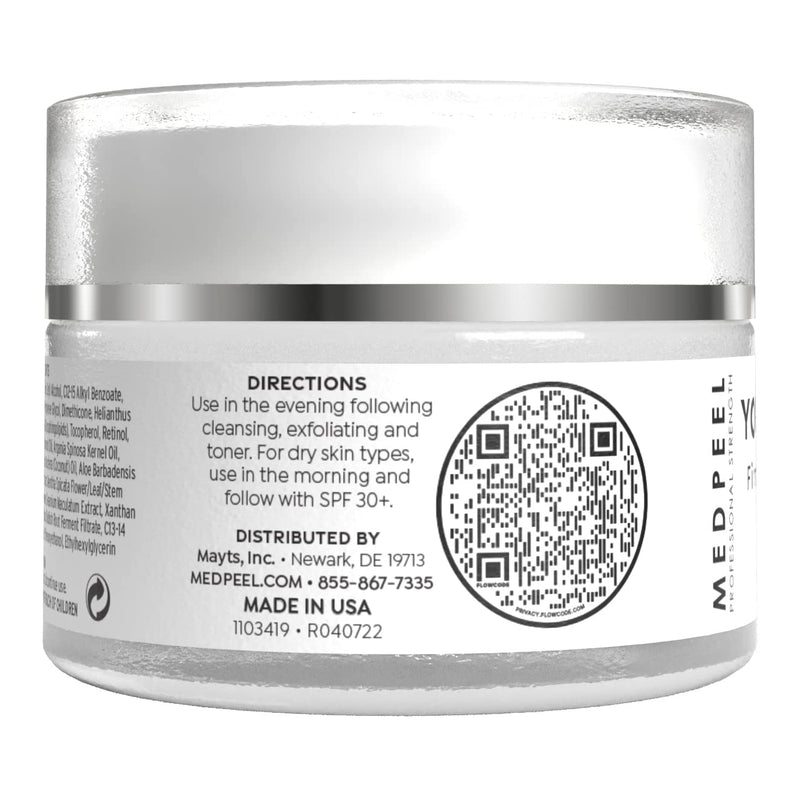 Medpeel Youth Restore Firming Ceramide Face Cream, Shea Butter, Retinol | Vitamin E Moisturize and Plump Aging Skin, 1.7 fl oz