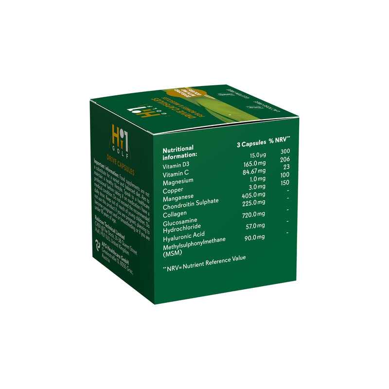 Hi1 GOLF - Golf Joint Supplement - Stay Flexible, Swing Consistent, Supports Mobility & Swing Performance with Glucosamine, Chondroitin, Copper, Collagen & Hyaluronic Acid, Joint Freedom - 60 Capsules