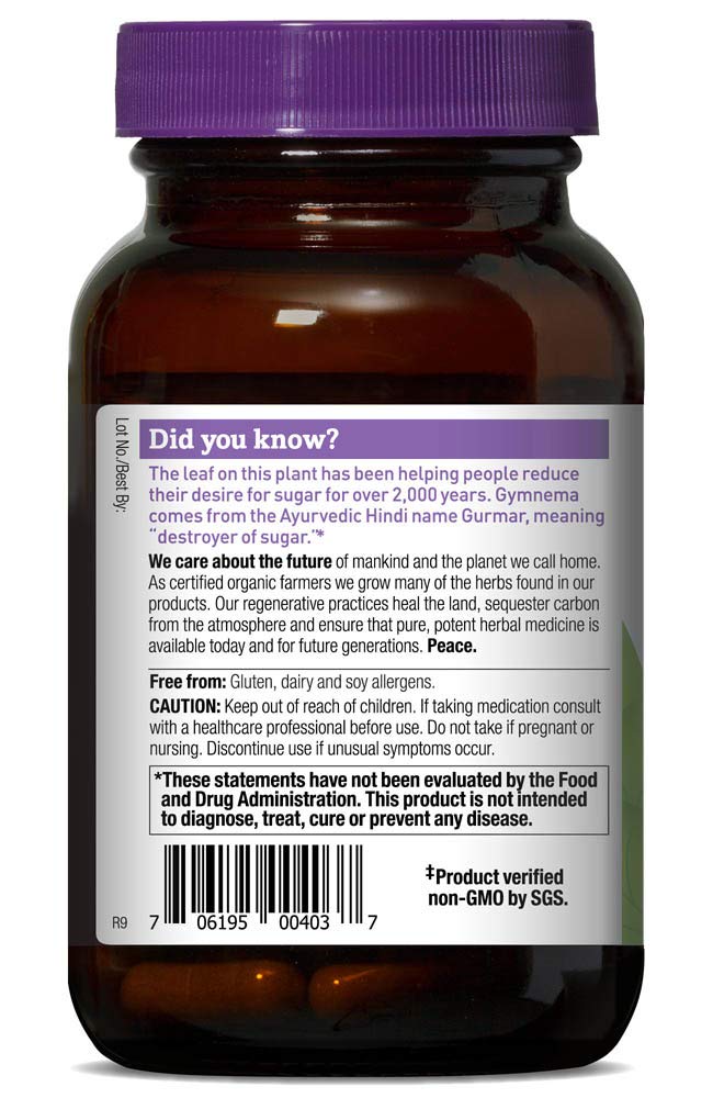 [Australia] - Oregon's Wild Harvest Gymnema Herbal Supplement Vegan Capsules, 60 Count 